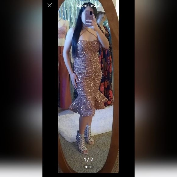 L'atiste Blush Sequins Dress - Picture 1 of 2